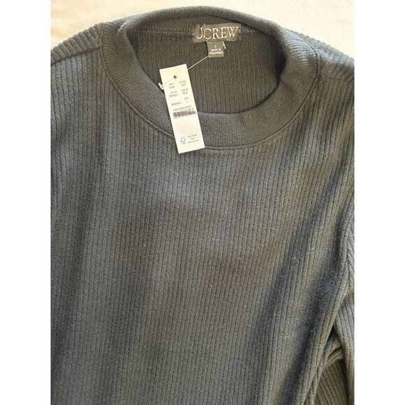 J.Crew Brushed rib puff-sleeve crewneck BM321, Large - Picture 4 of 5